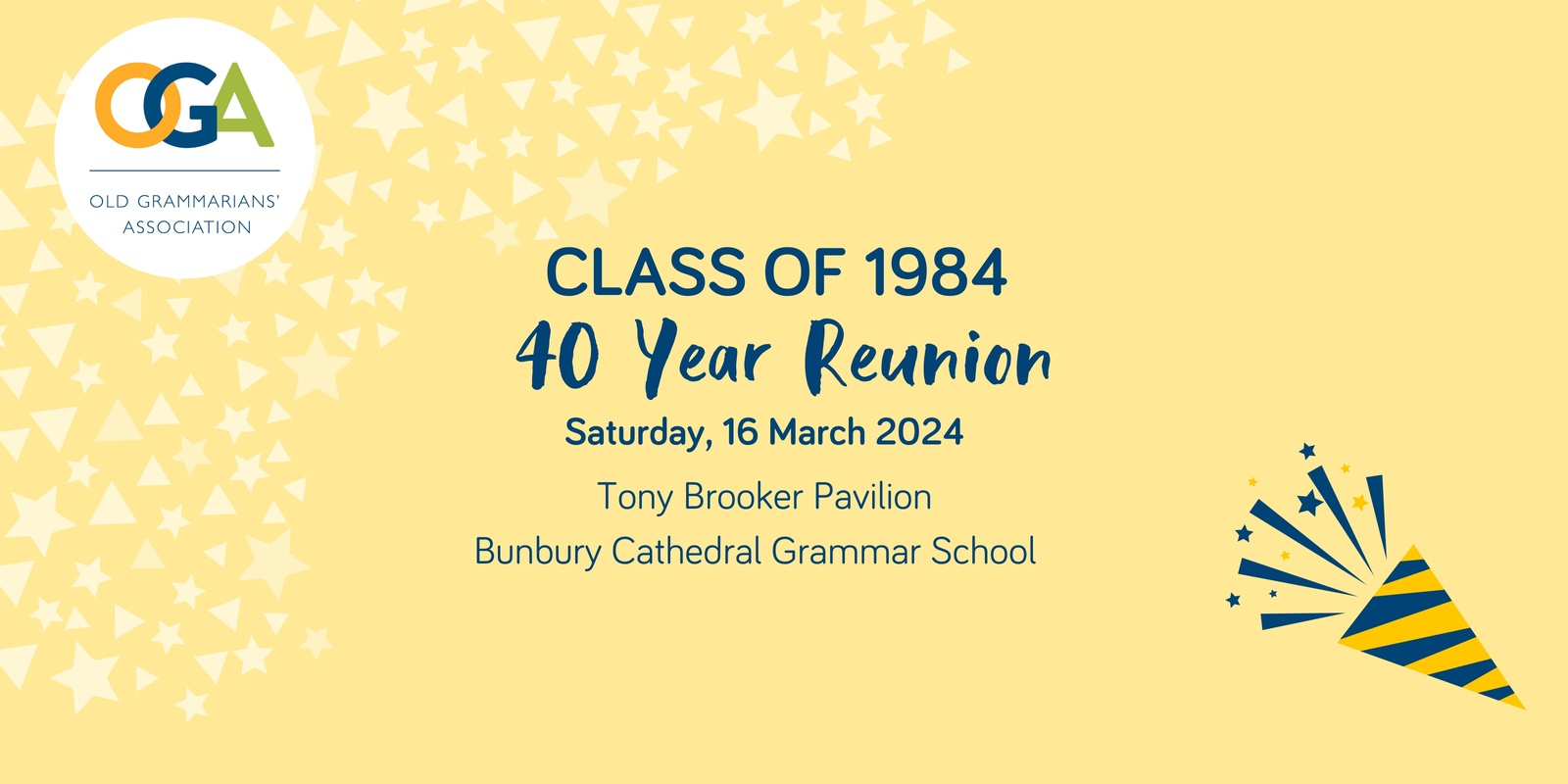Banner image for Class of 1984 - 40 Year Reunion