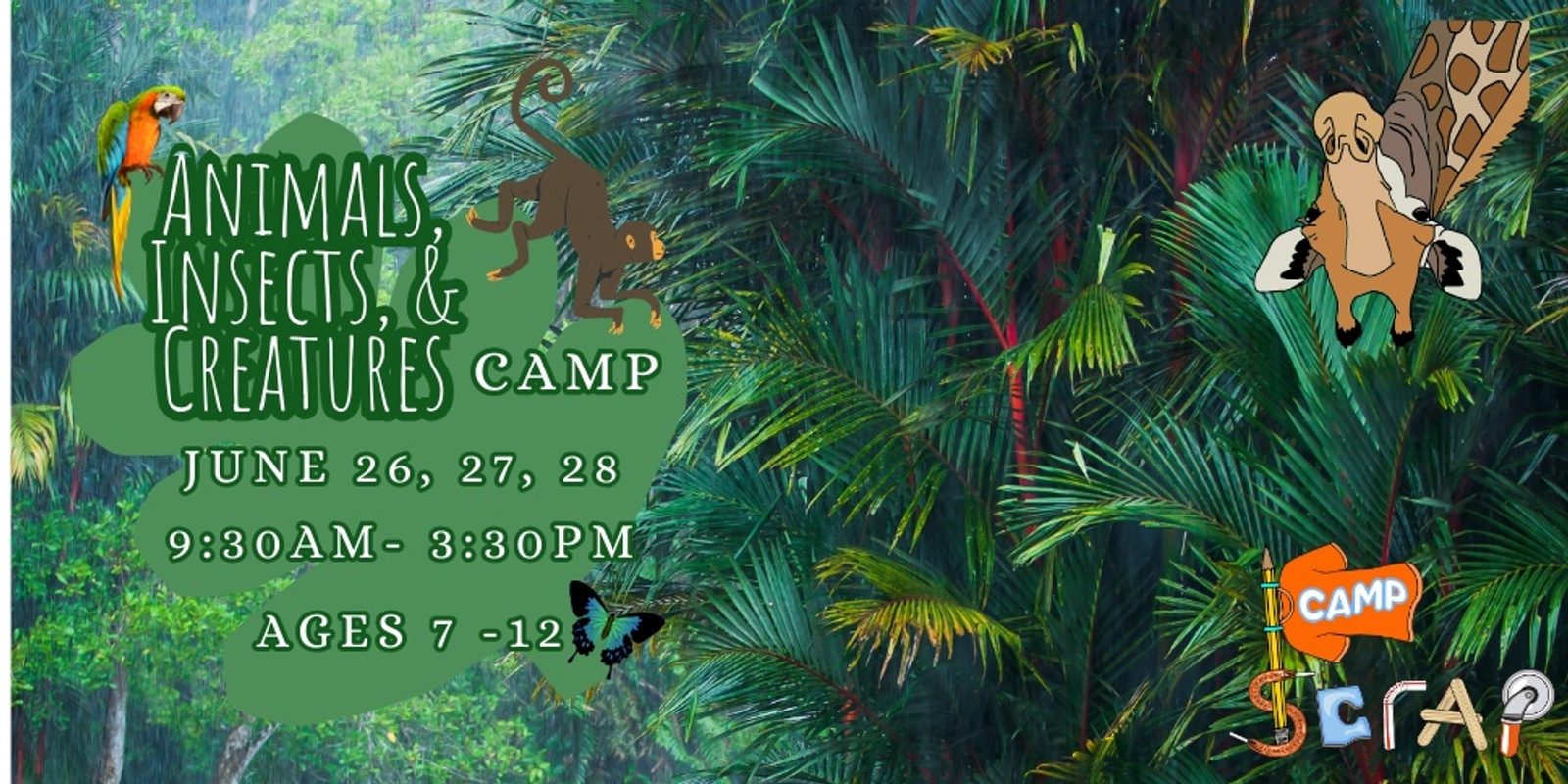 Banner image for Camp Scrap! Creature Camp Jun 26, 27, 28