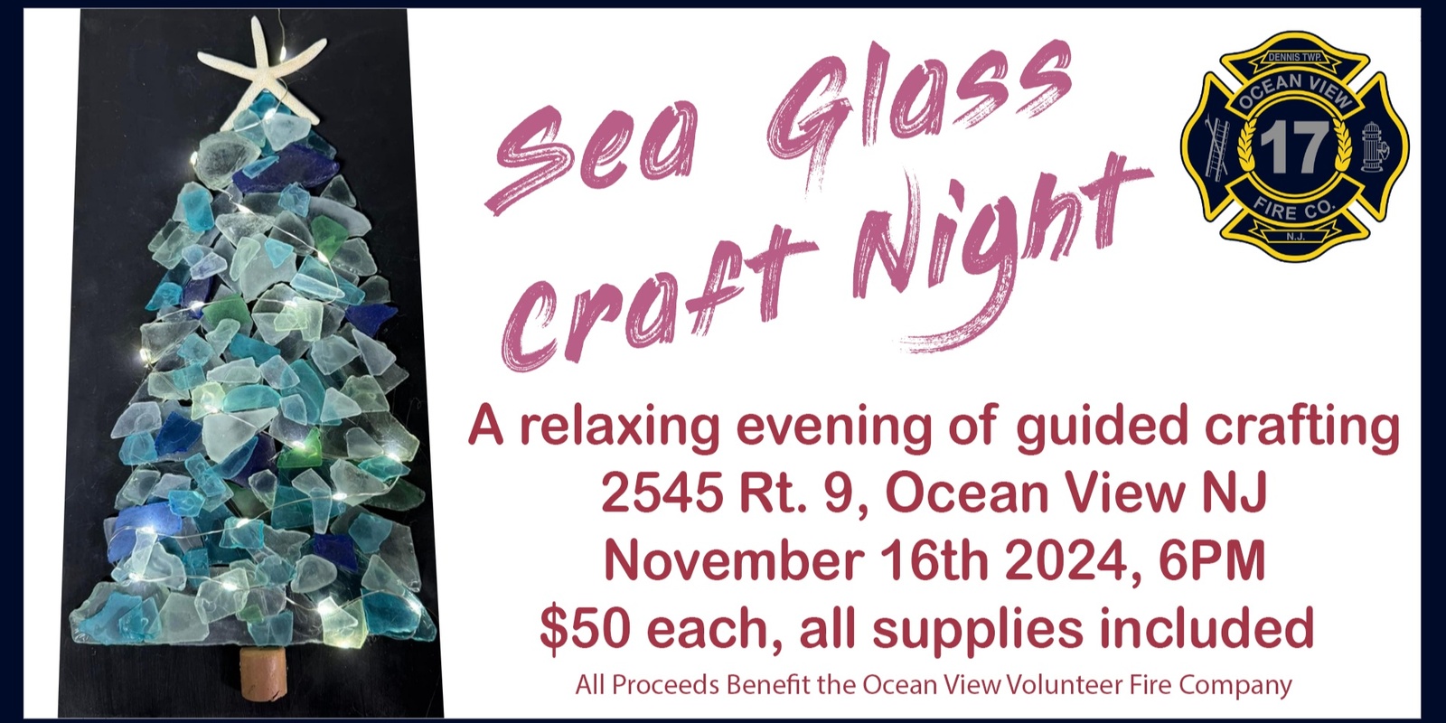 Banner image for Guided Sea Glass Craft Night