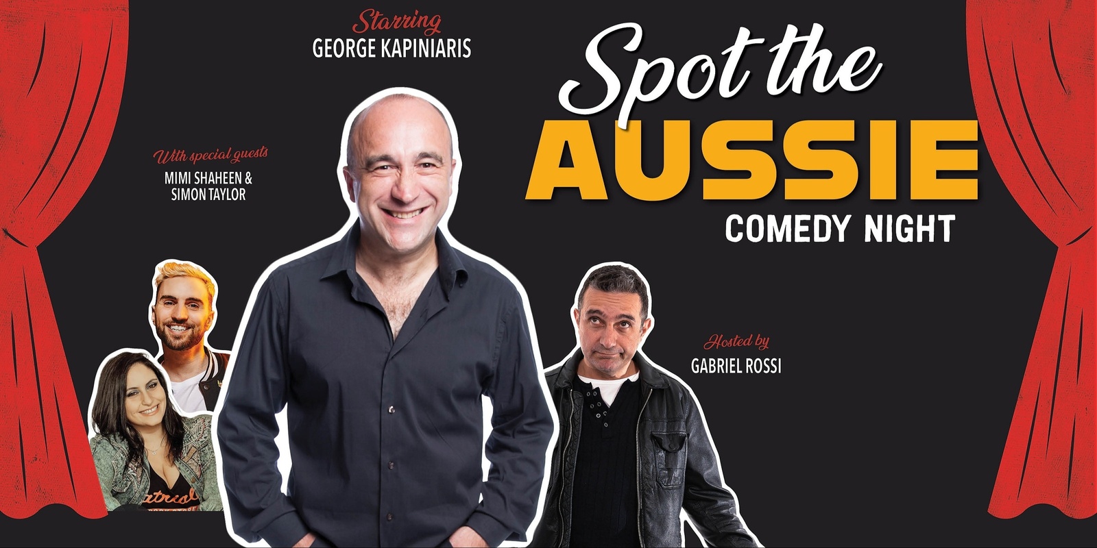 Banner image for 'Spot The Aussie' Comedy Night