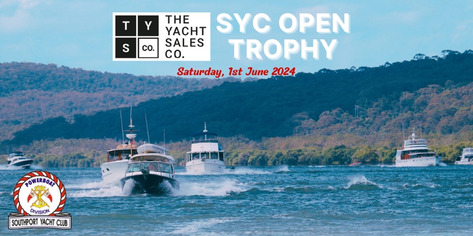 Banner image for SYC Open 2024 Sponsored by THE YACHT SALES CO.