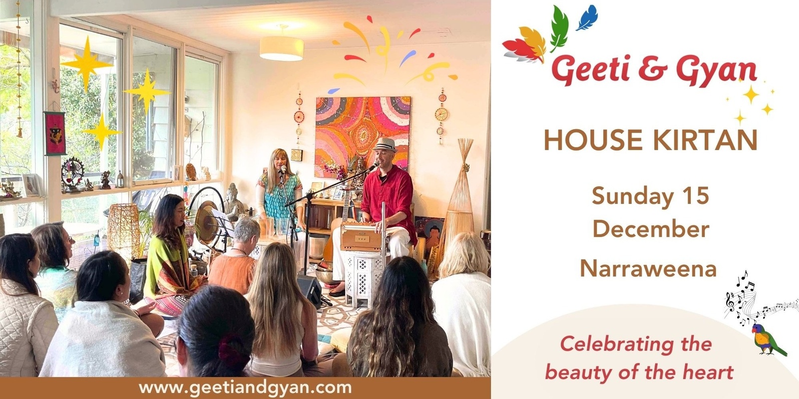 Banner image for House Kirtan with Geeti & Gyan