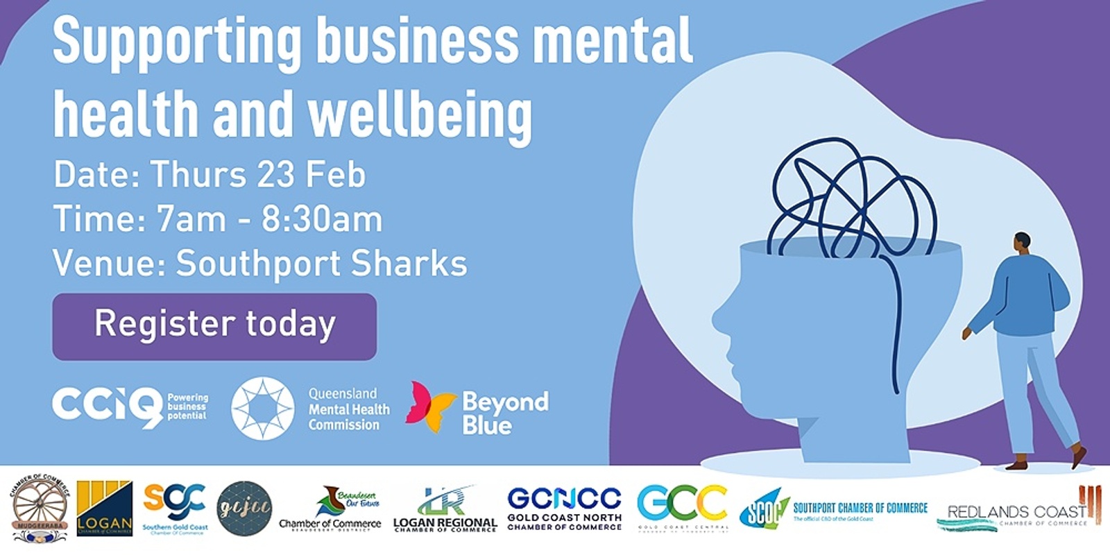 Banner image for Supporting business mental health and wellbeing - Gold Coast