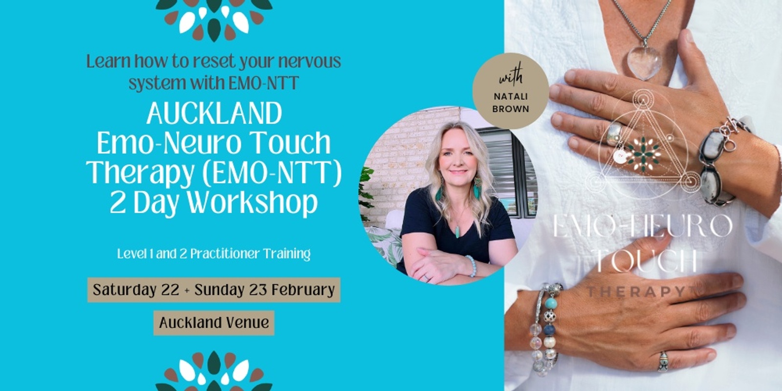 Banner image for AUCKLAND Emo-Neuro Touch Therapy (EMO-NTT) 2 Day Workshop