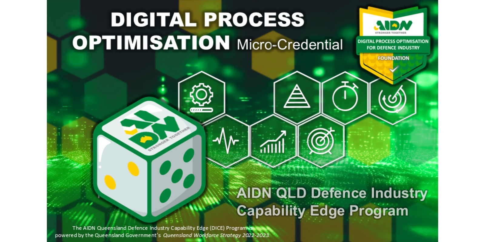 Banner image for AIDN QLD DICE Micro-Credential 3: Digital Process Streamlining for Defence Industry Compliance