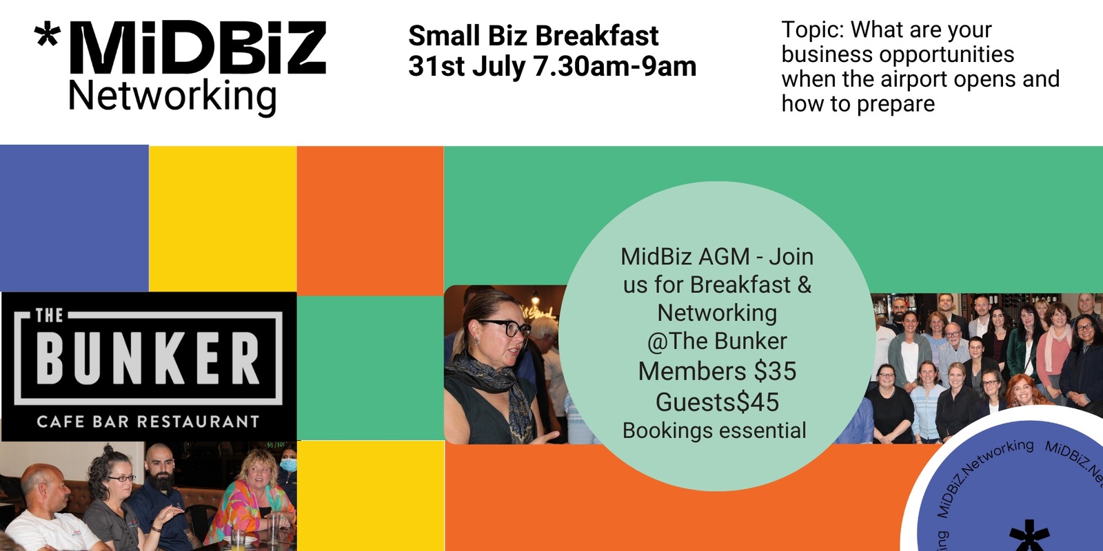 Banner image for Midbiz Network Business Breakfast - Unlock your opportunities with the new airport opening
