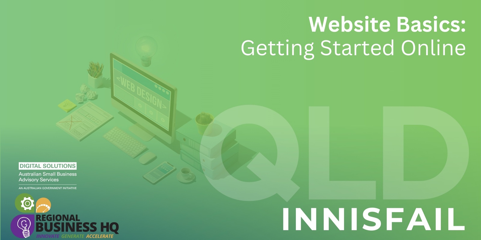 Banner image for Website basics: Getting started online - Innisfail