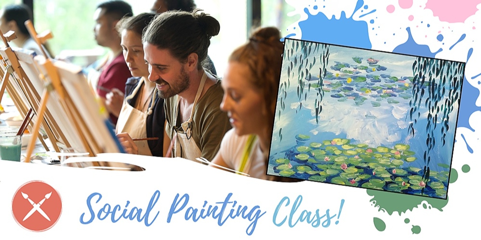 Banner image for Paint & Sip Event: Monet's Waterlilies 01/02/23
