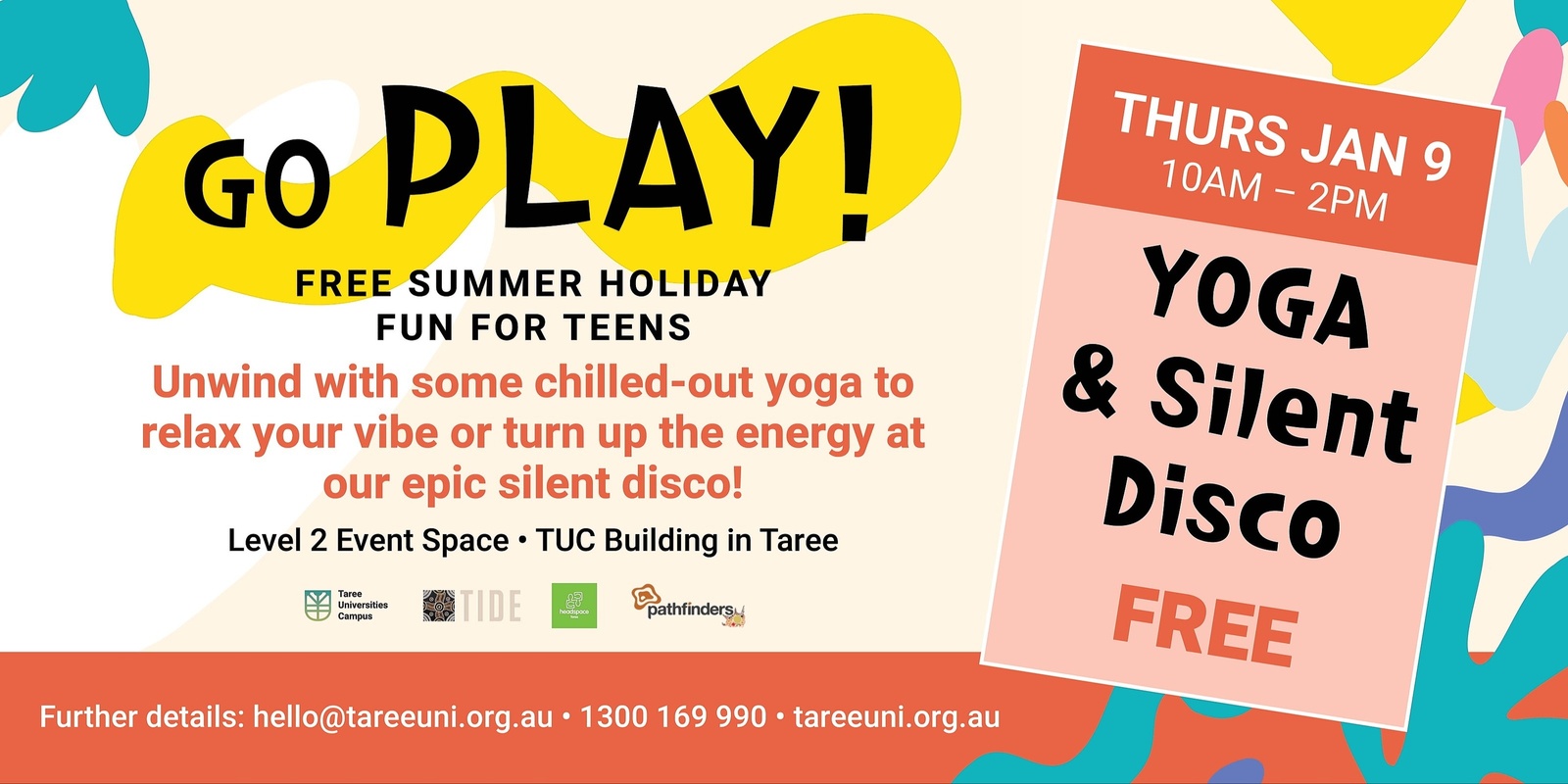 Banner image for Go Play! Yoga & Silent Disco