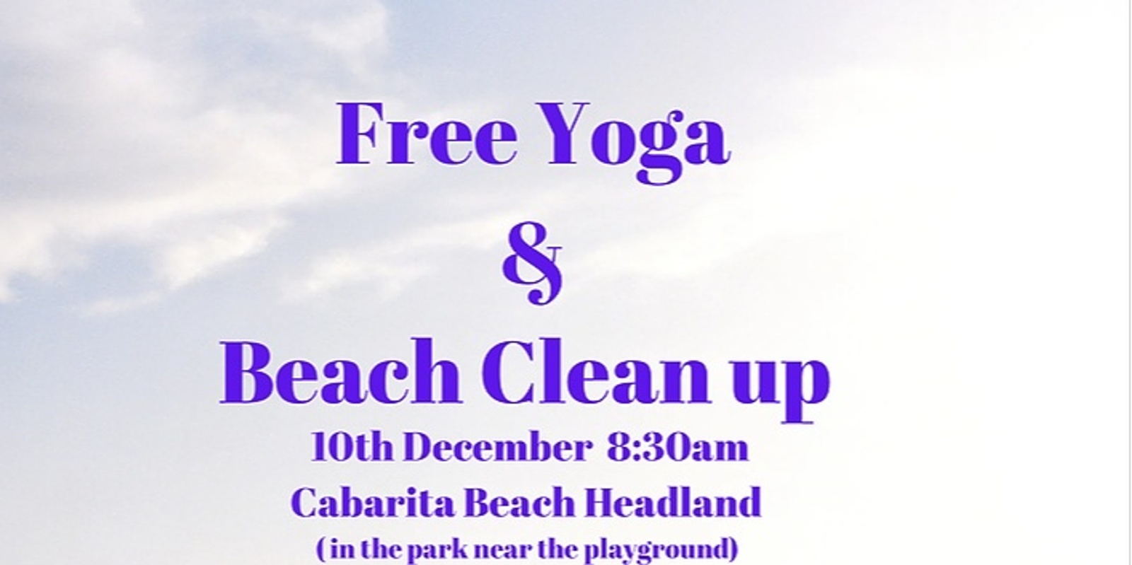 Banner image for Free yoga and beach clean up