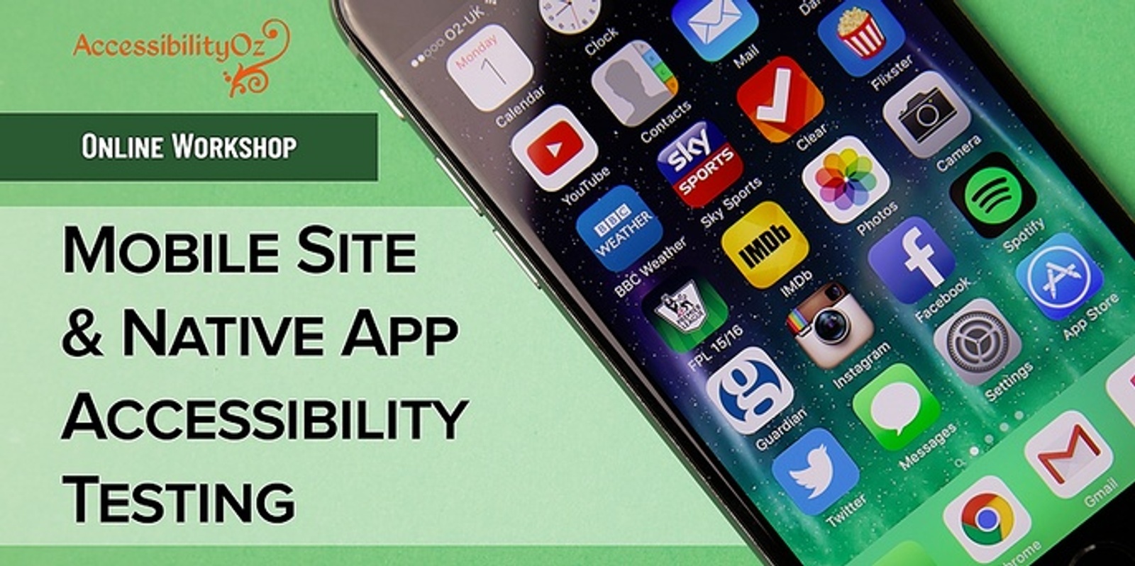 Banner image for Mobile Site and Native App Accessibility Testing workshop (Part 2)