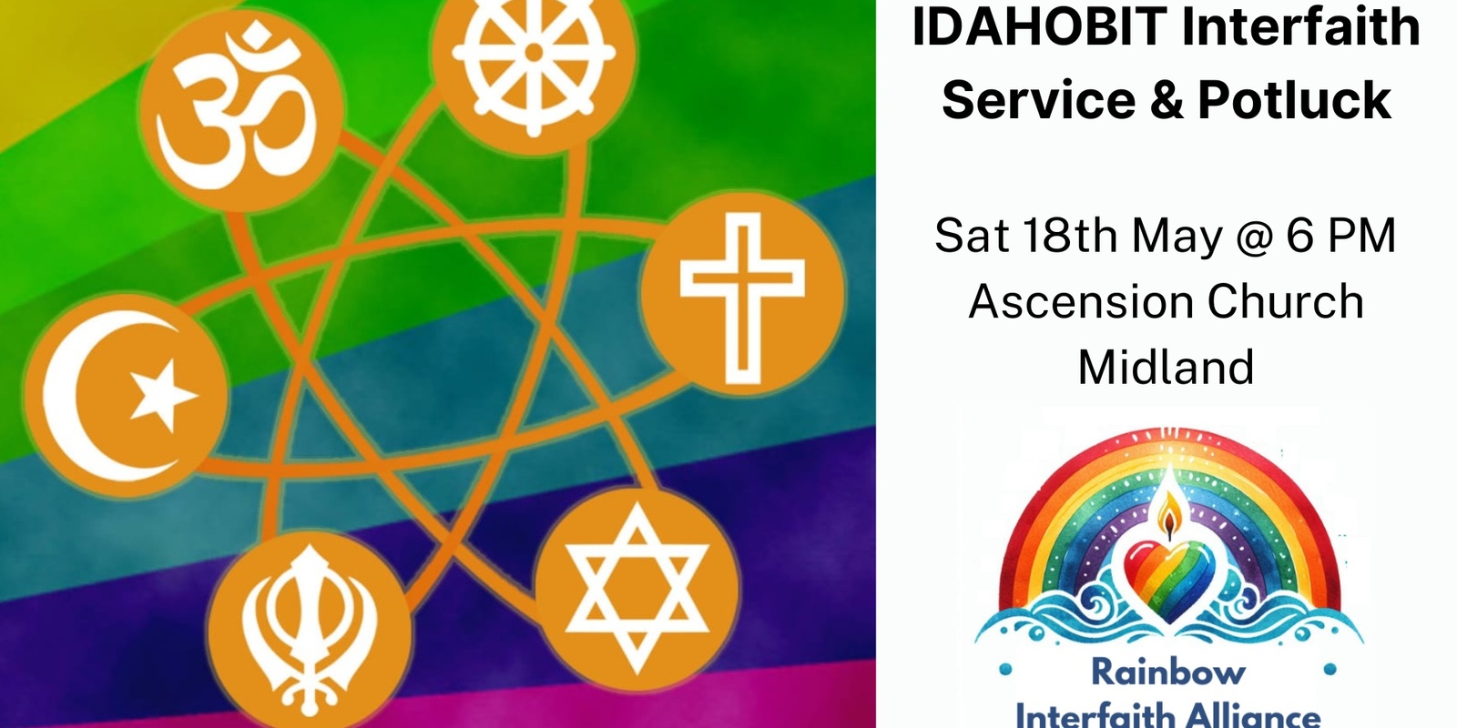 Banner image for IDAHOBIT Interfaith Service & Potluck