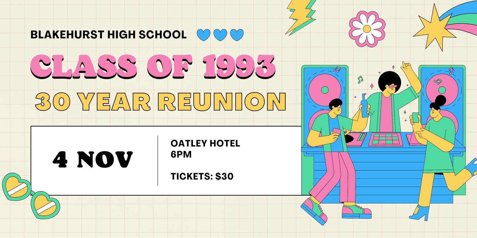 Banner image for BHS 30 Year Reunion