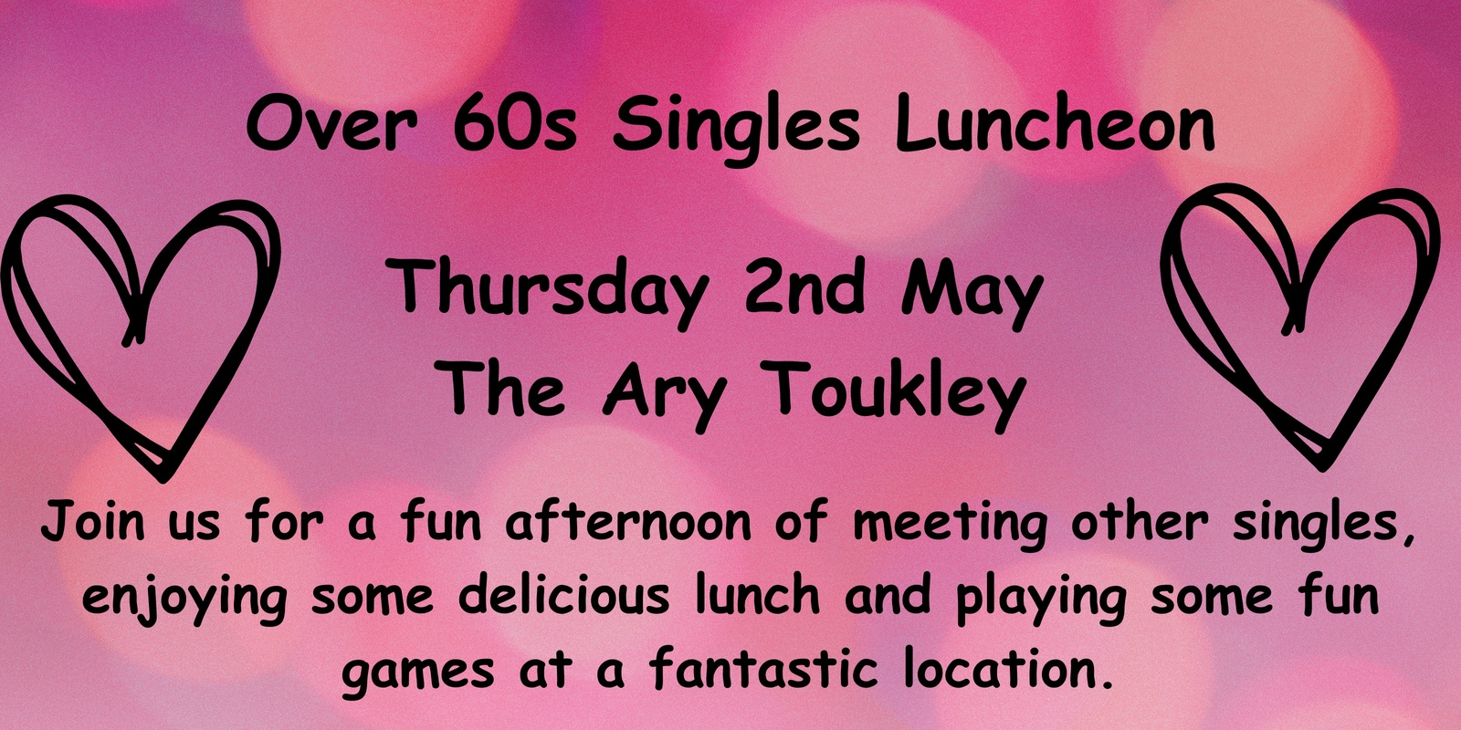 Banner image for Over 60s Singles Luncheon