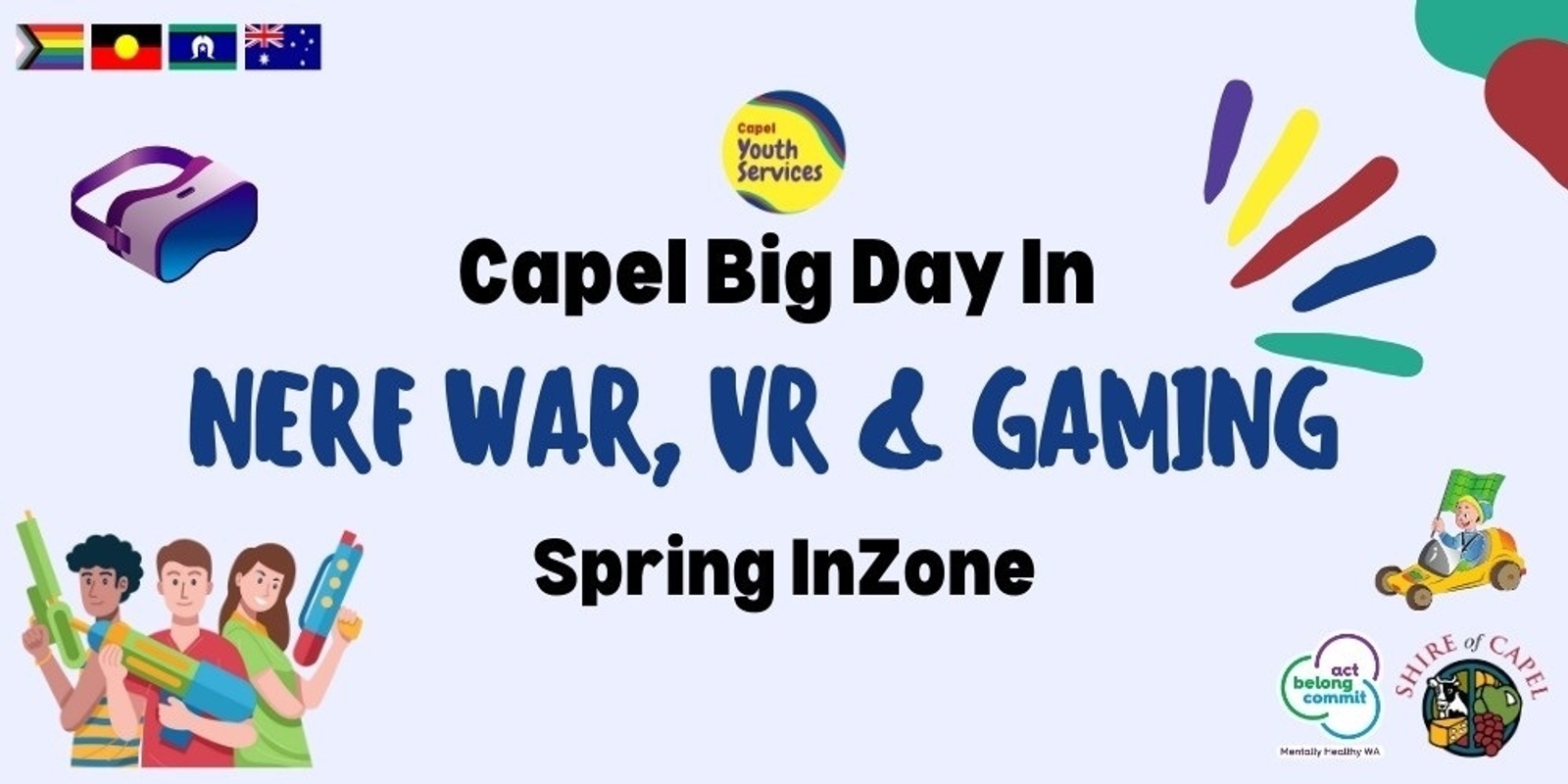 Banner image for Nerf and VR ~ Capel Community Centre Big Day In 