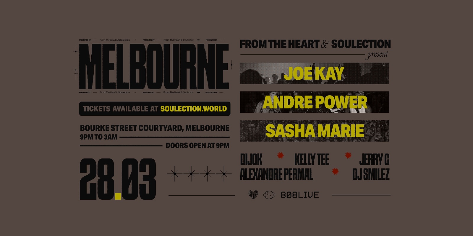 Banner image for From The Heart Presents: Soulection DJs: Joe Kay, Andre Power, and Sasha Marie