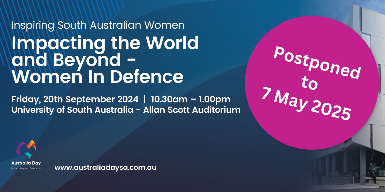 Banner image for Inspiring Women Impacting the World and Beyond – Women In Defence - POSTPONED