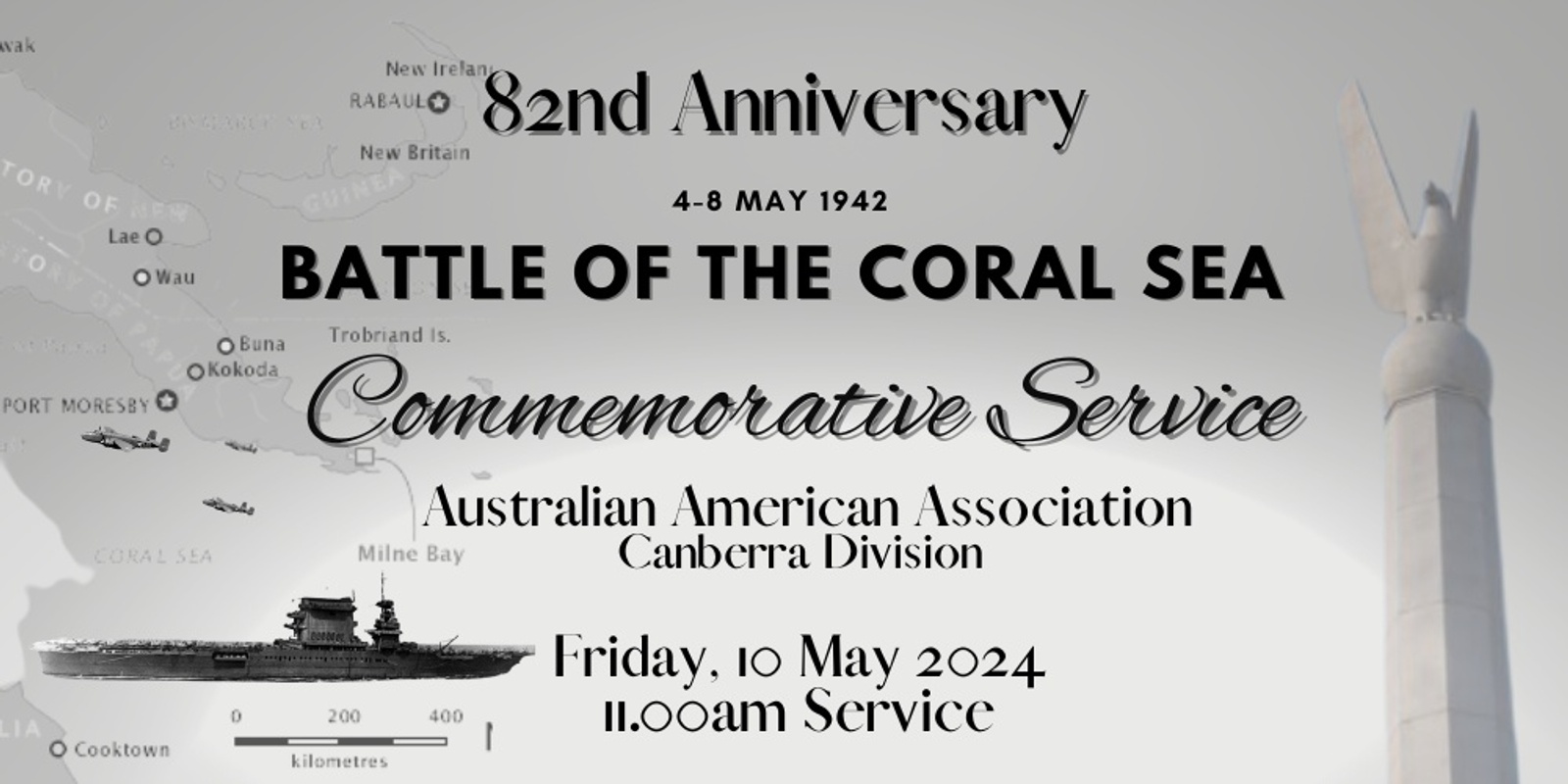 Banner image for 82nd Anniversary of the Battle of the Coral Sea Service