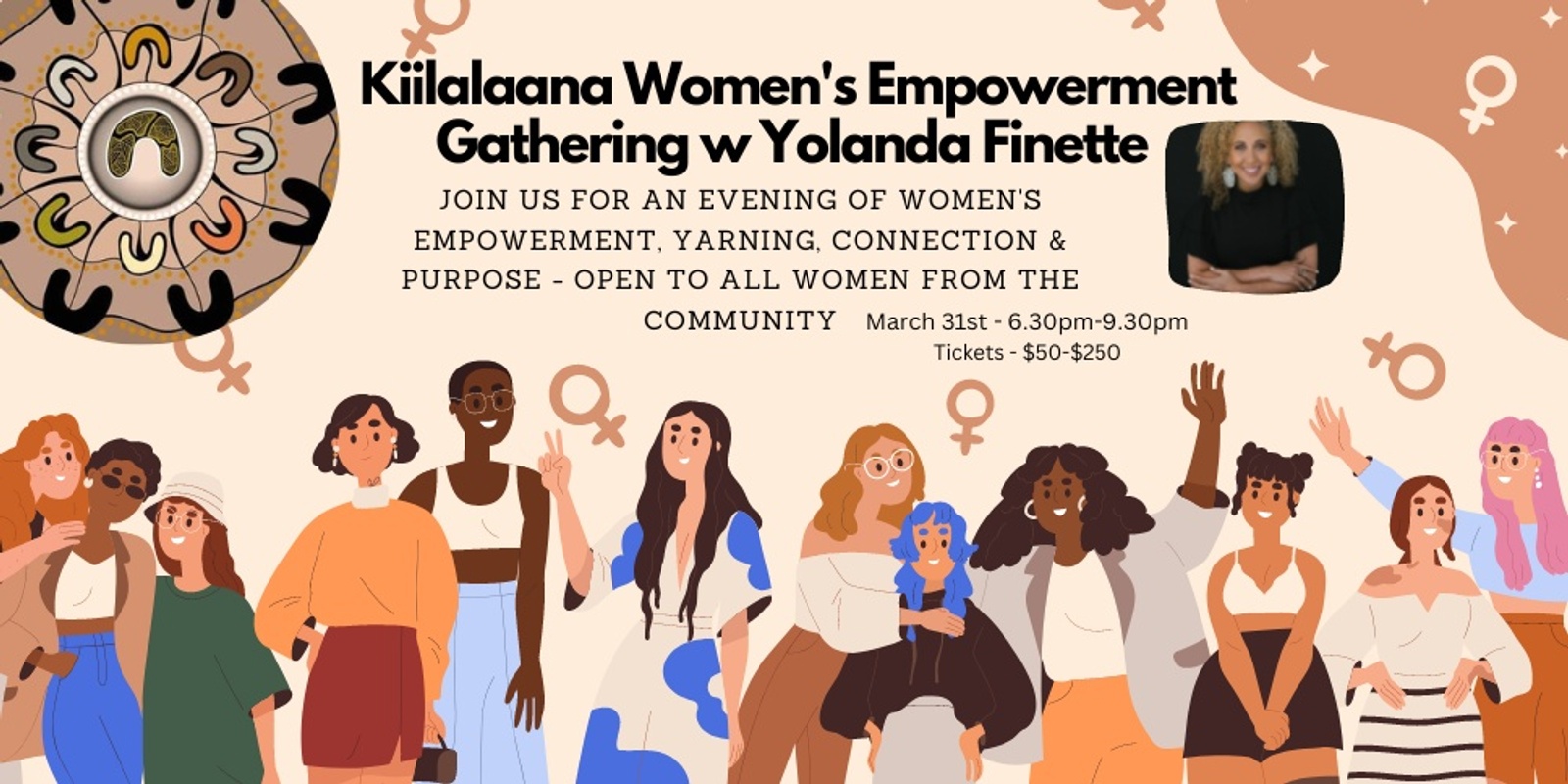 Banner image for Kiilalaana Women's Empowerment Gathering with Yolanda Finette