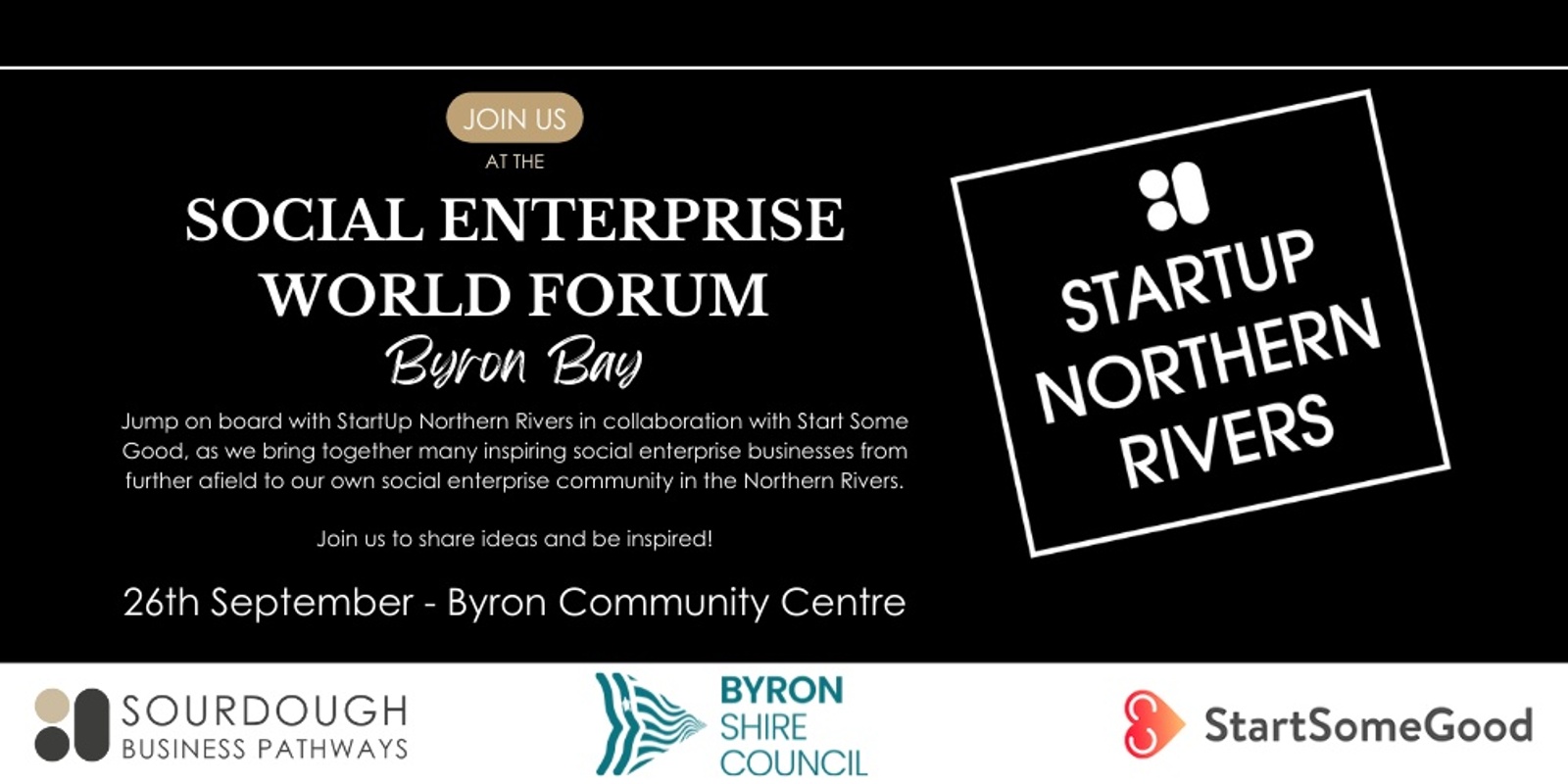 Banner image for StartUp Northern Rivers x SEWF - The time is now for Social Enterprise