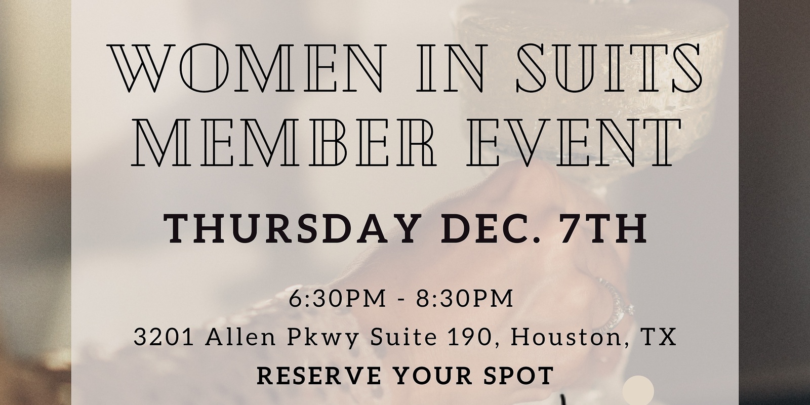 Banner image for WOMEN IN SUITS - MEMBER EVENT