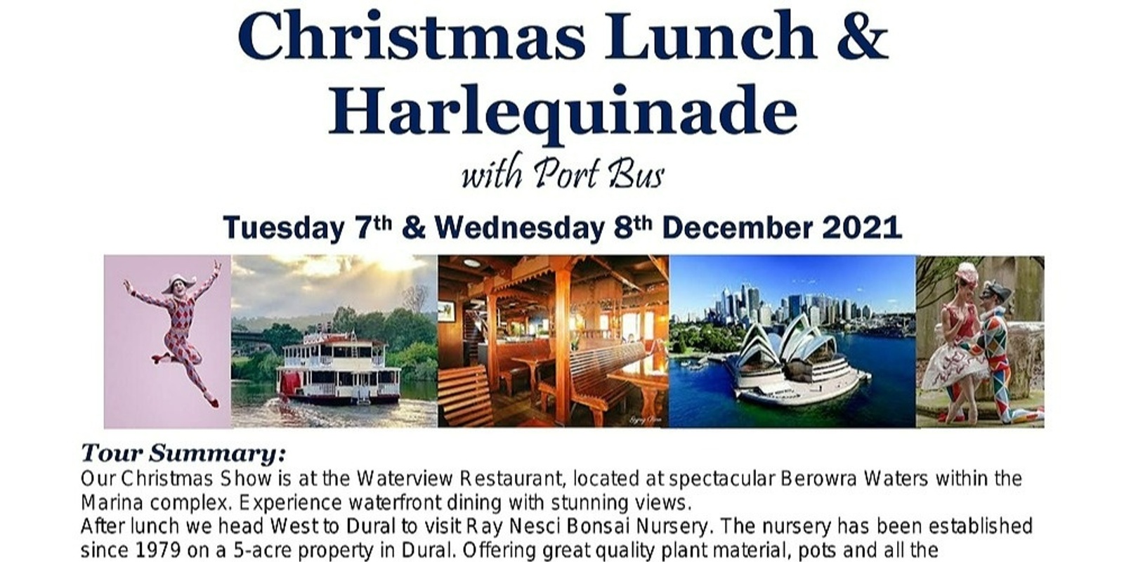 Banner image for Christmas Lunch & Harlequinade