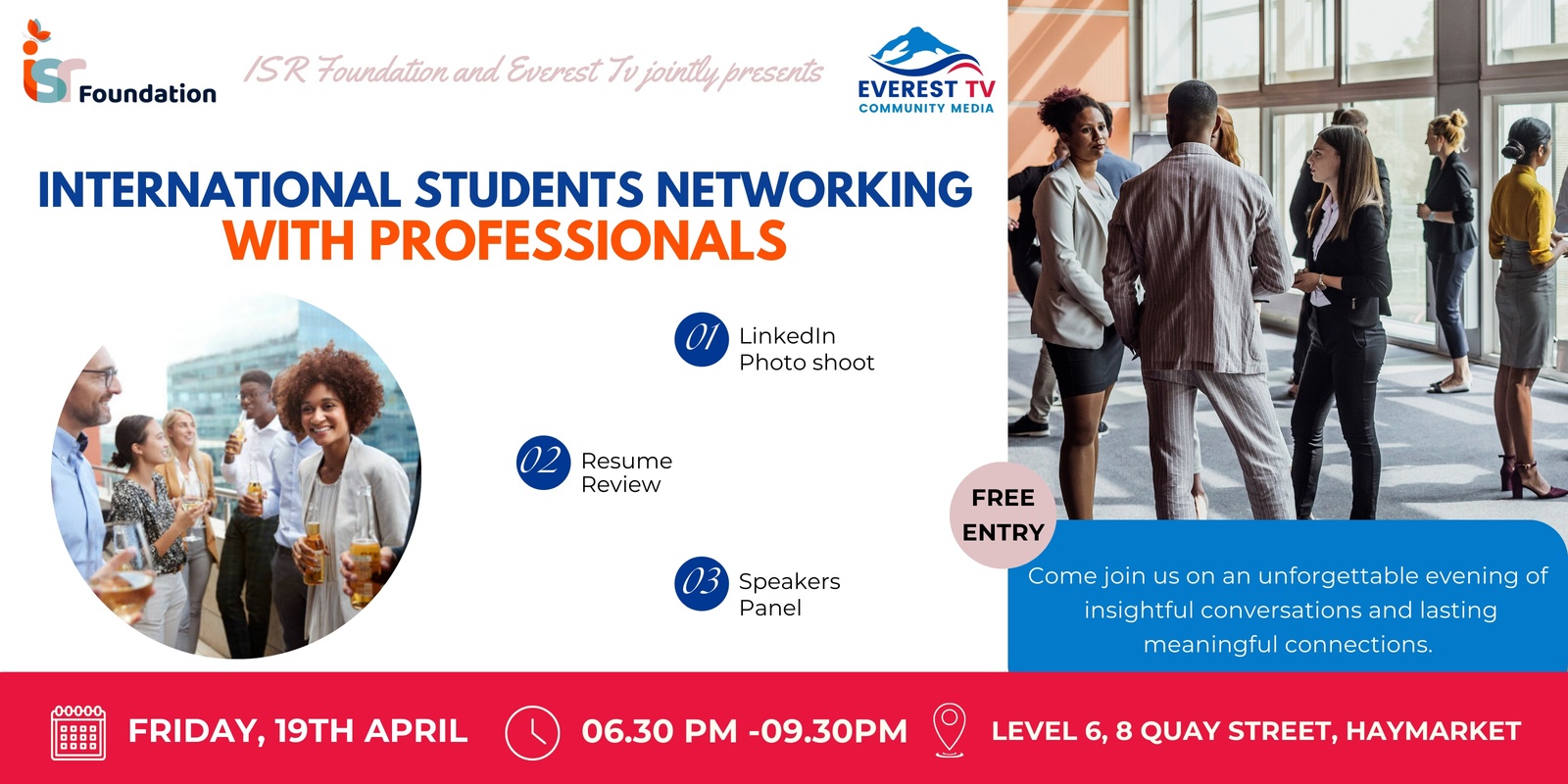 Banner image for International Students Networking with Professionals