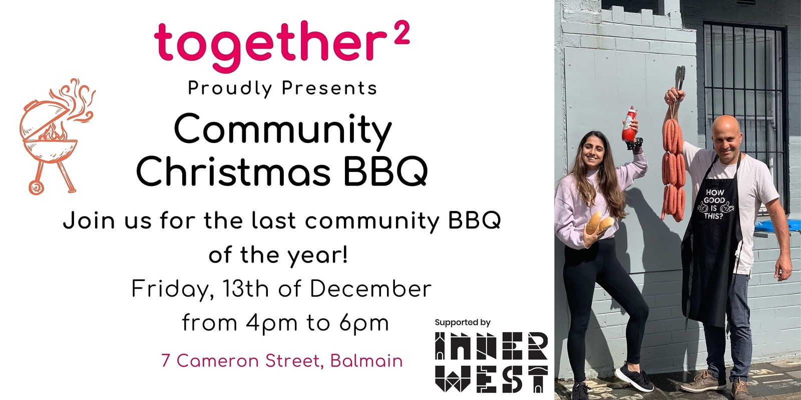 Banner image for together2's Community Christmas BBQ