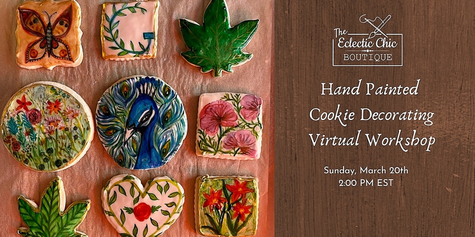 Banner image for Hand Painted Cookie Decorating Virtual Workshop