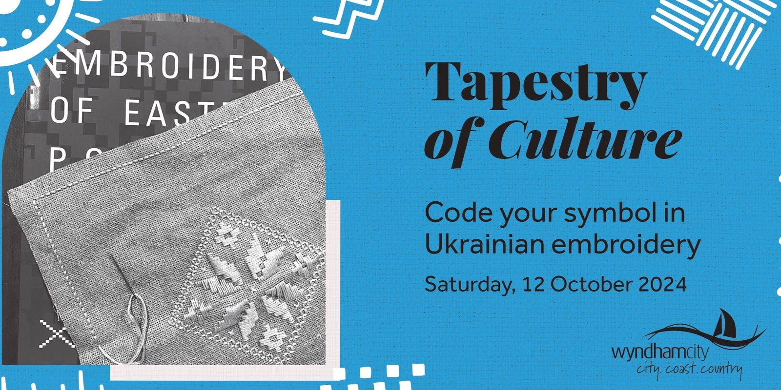 Banner image for Tapestry of Culture - Code your symbol in Ukrainian embroidery