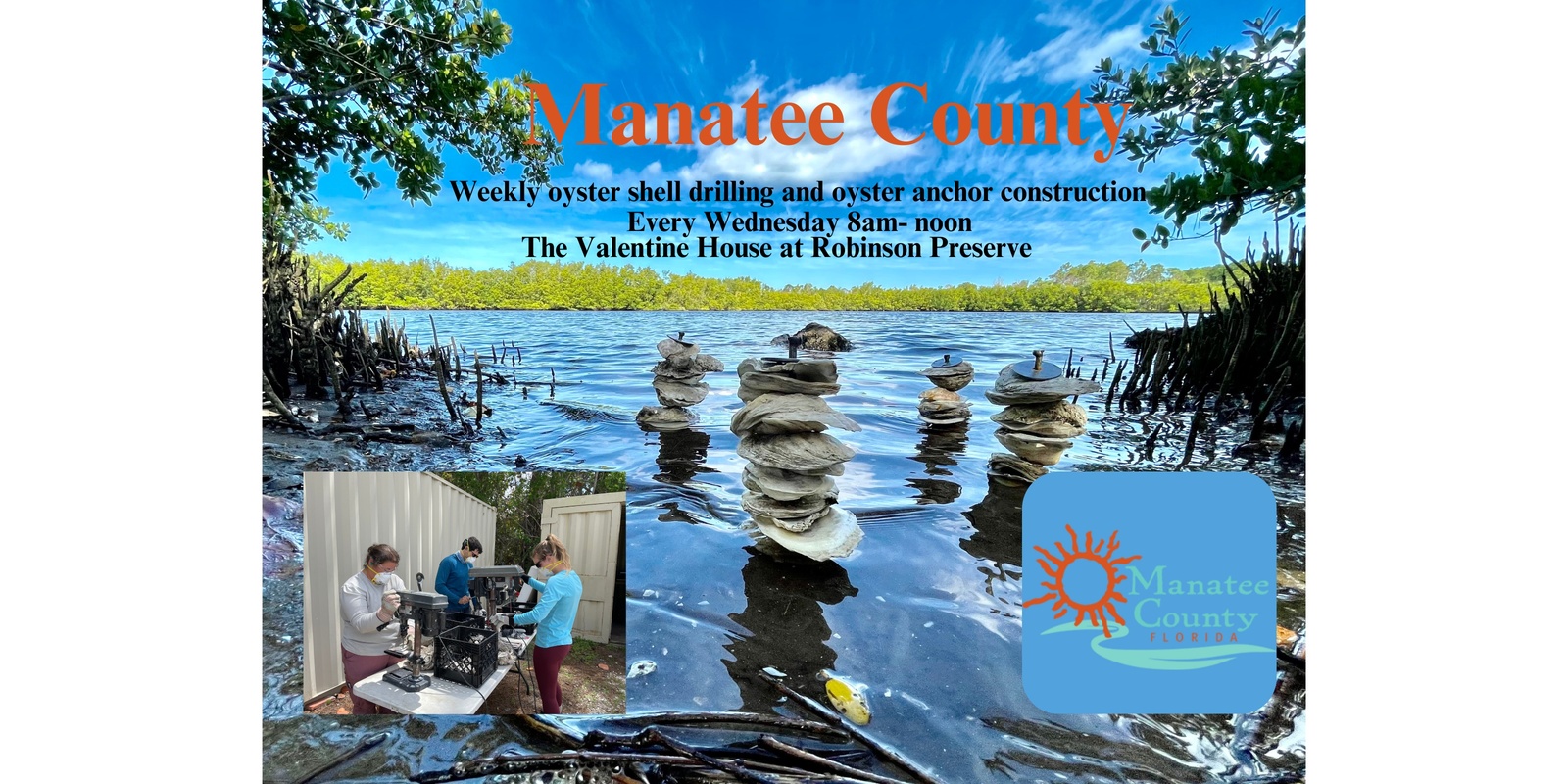 Banner image for Robinson Preserve Weekly Oyster Drilling 