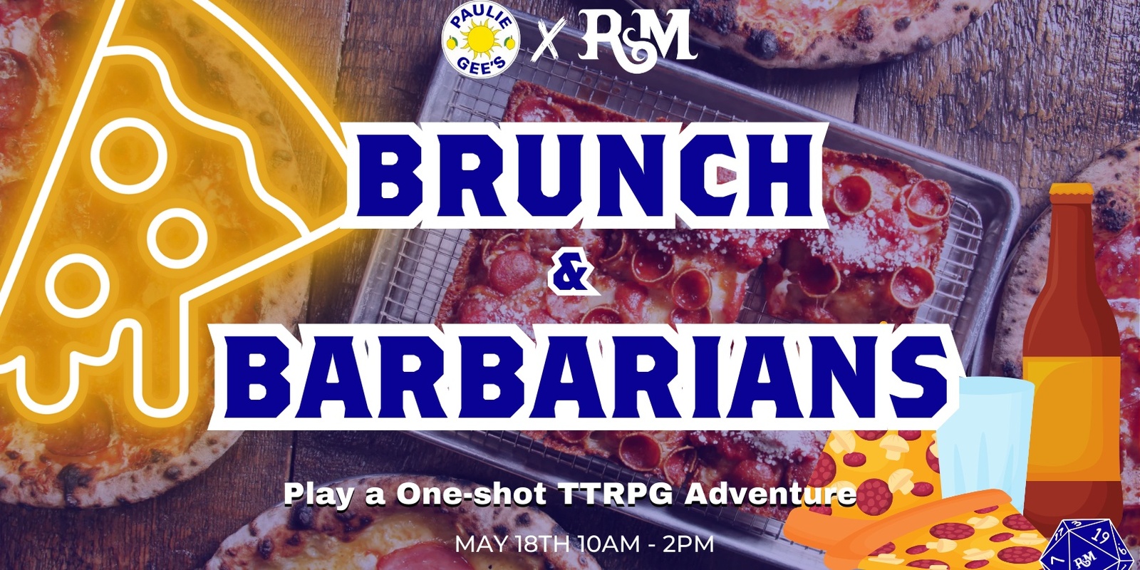 Banner image for Brunch & Barbarians at Paulie Gee's Logan Square