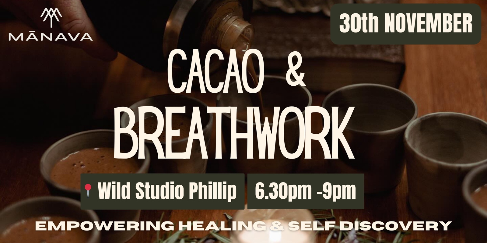 Banner image for Mānava Breathwork & Cacao Ceremony