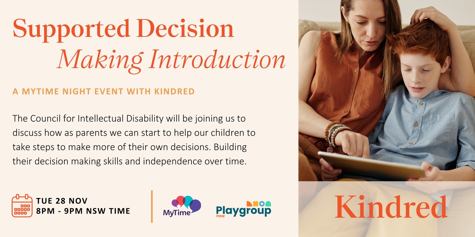 Banner image for MyTime Night - Supported Decision Making Introduction 