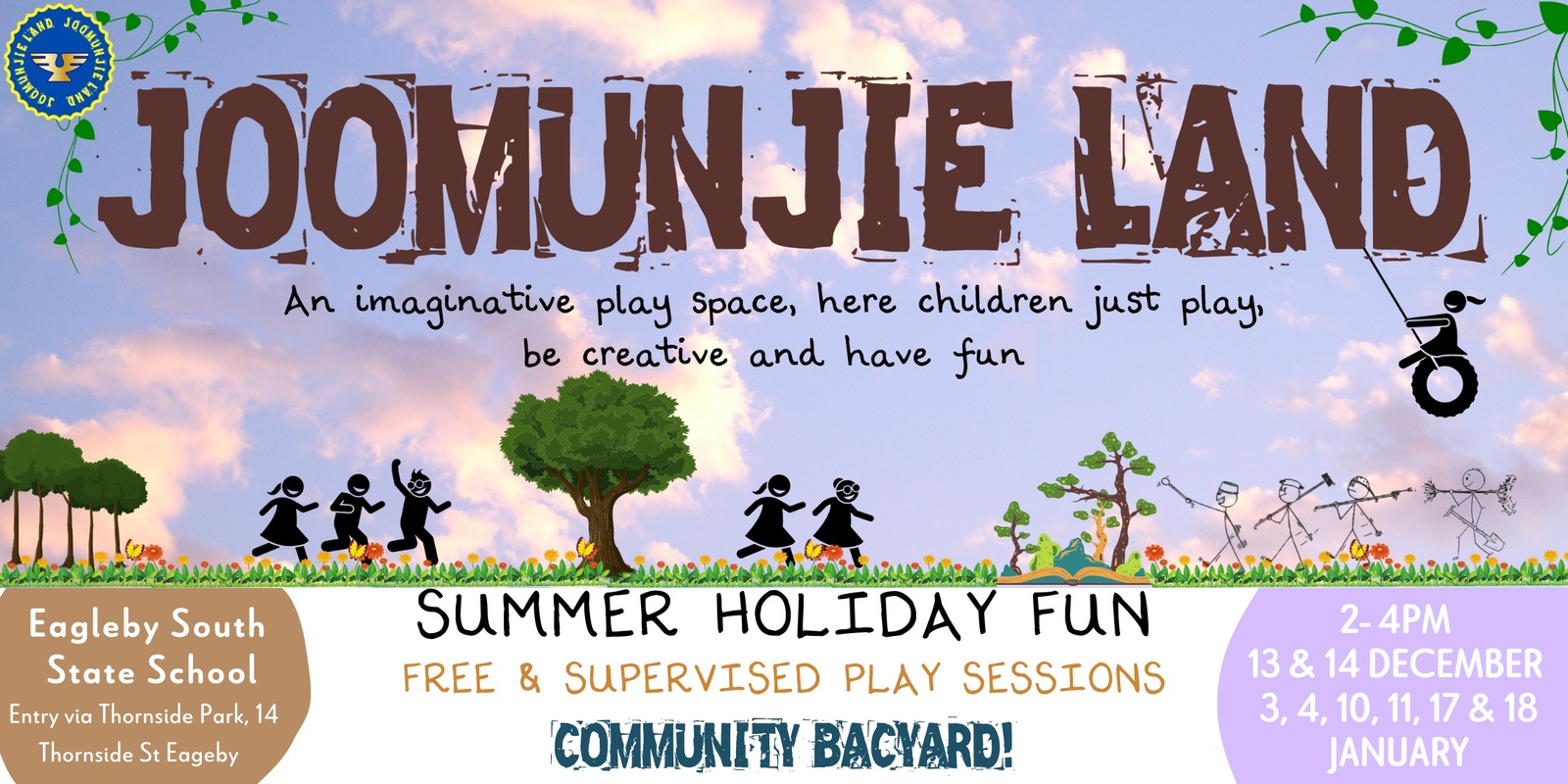 Banner image for Summer School Holiday Play in Joomunjie Land