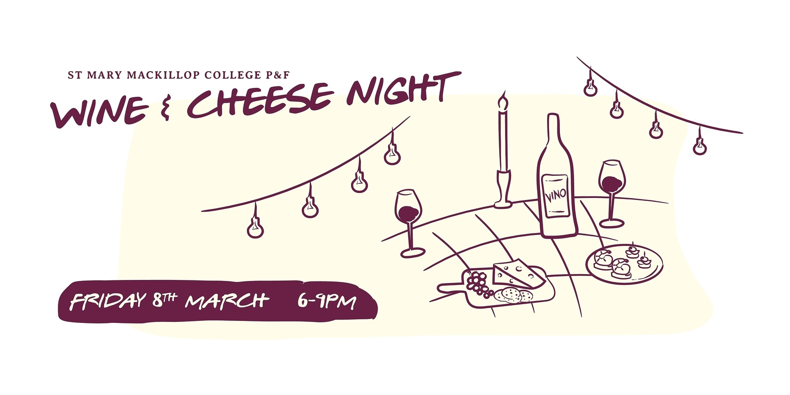 Banner image for P&F Wine and Cheese Night