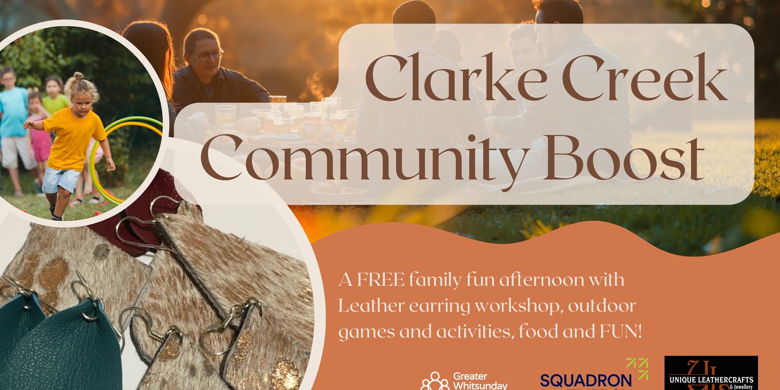 Banner image for Clarke Creek Community Boost: Leather Earring Making Workshop
