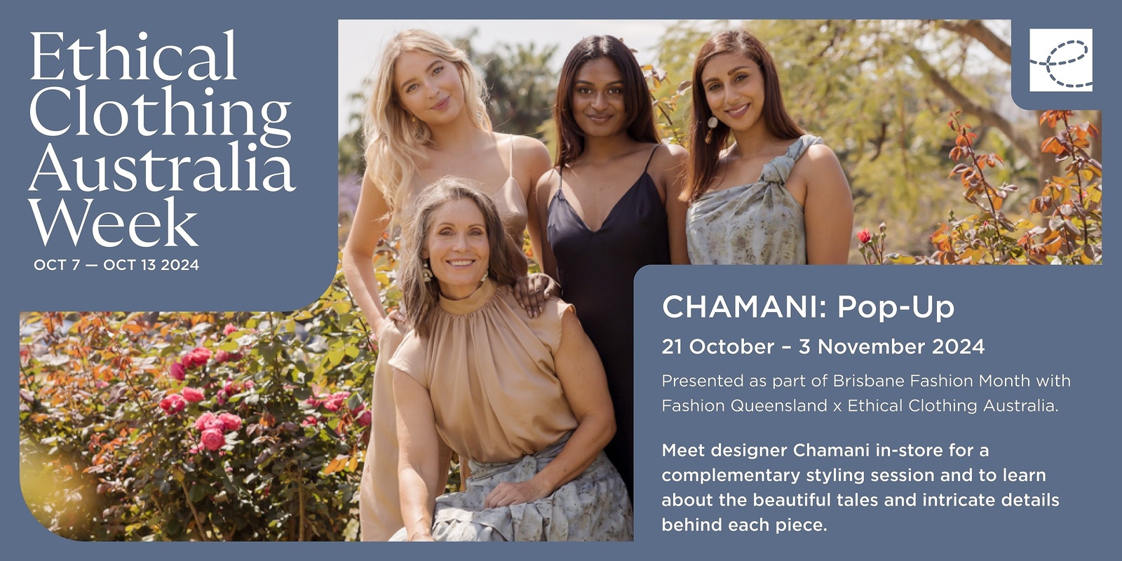 Banner image for Ethical Clothing Australia Week 2024 x CHAMANI