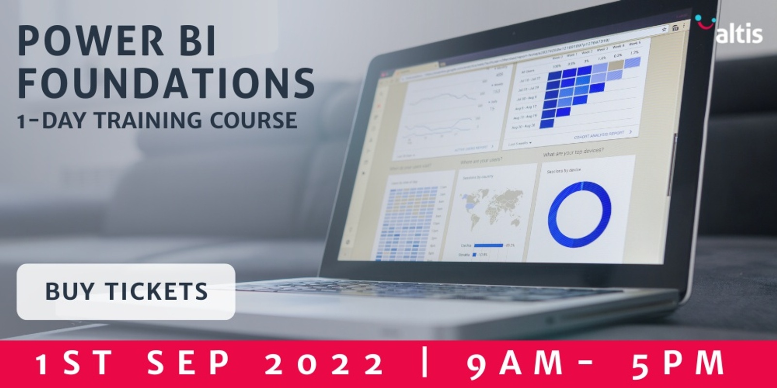 Banner image for Power BI Foundations with Altis Consulting - September 2022