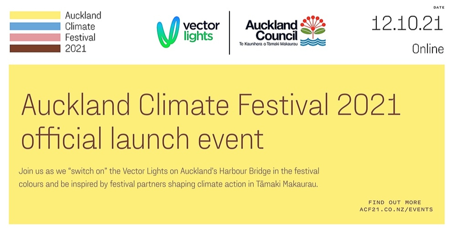 Banner image for Auckland Climate Festival 2021 Launch 