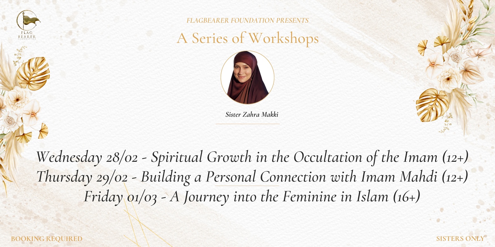 Banner image for Sisters Workshops with Zahra Makki