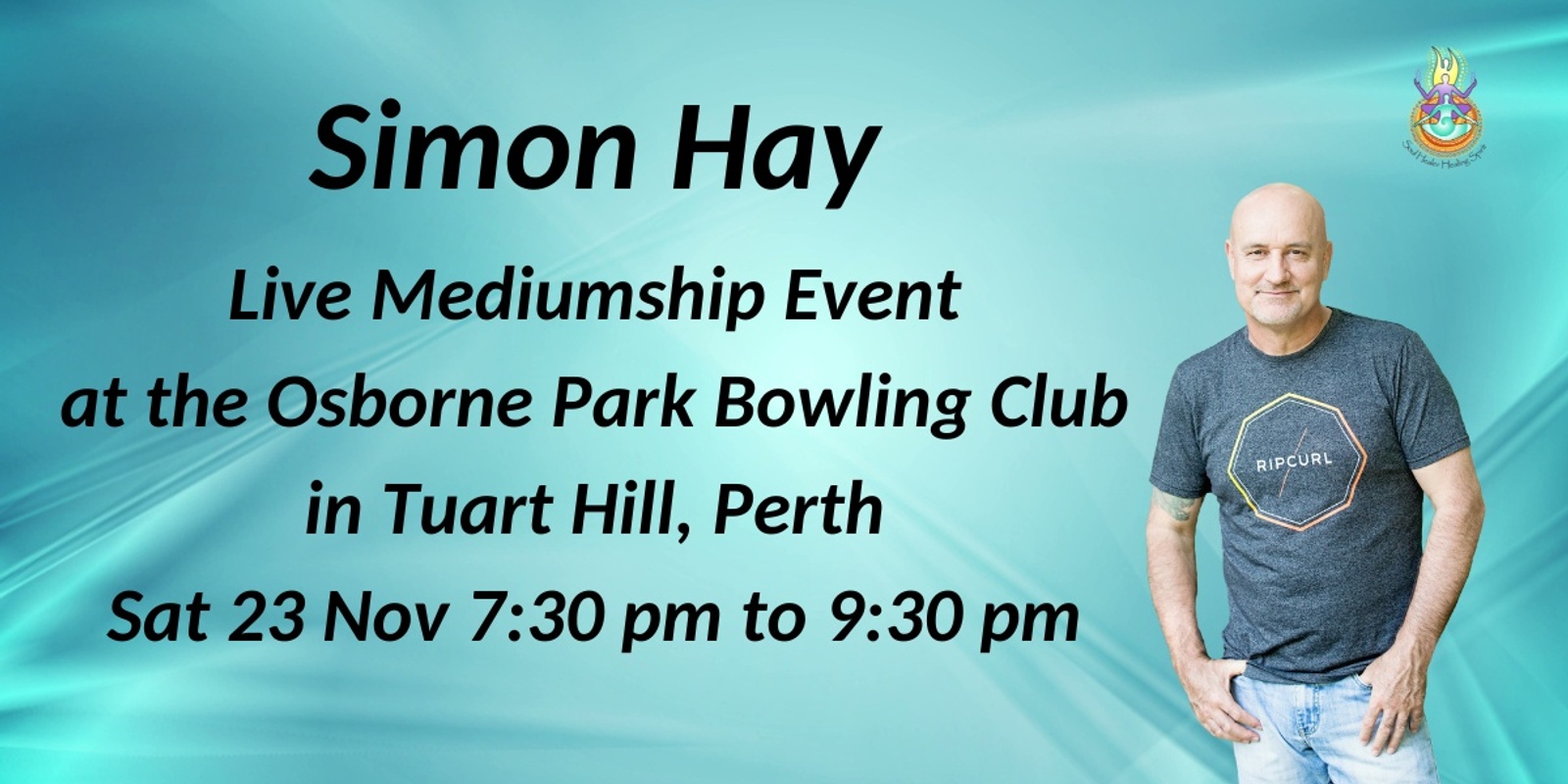 Banner image for Aussie Medium, Simon Hay at the Osborne Park Bowling Club