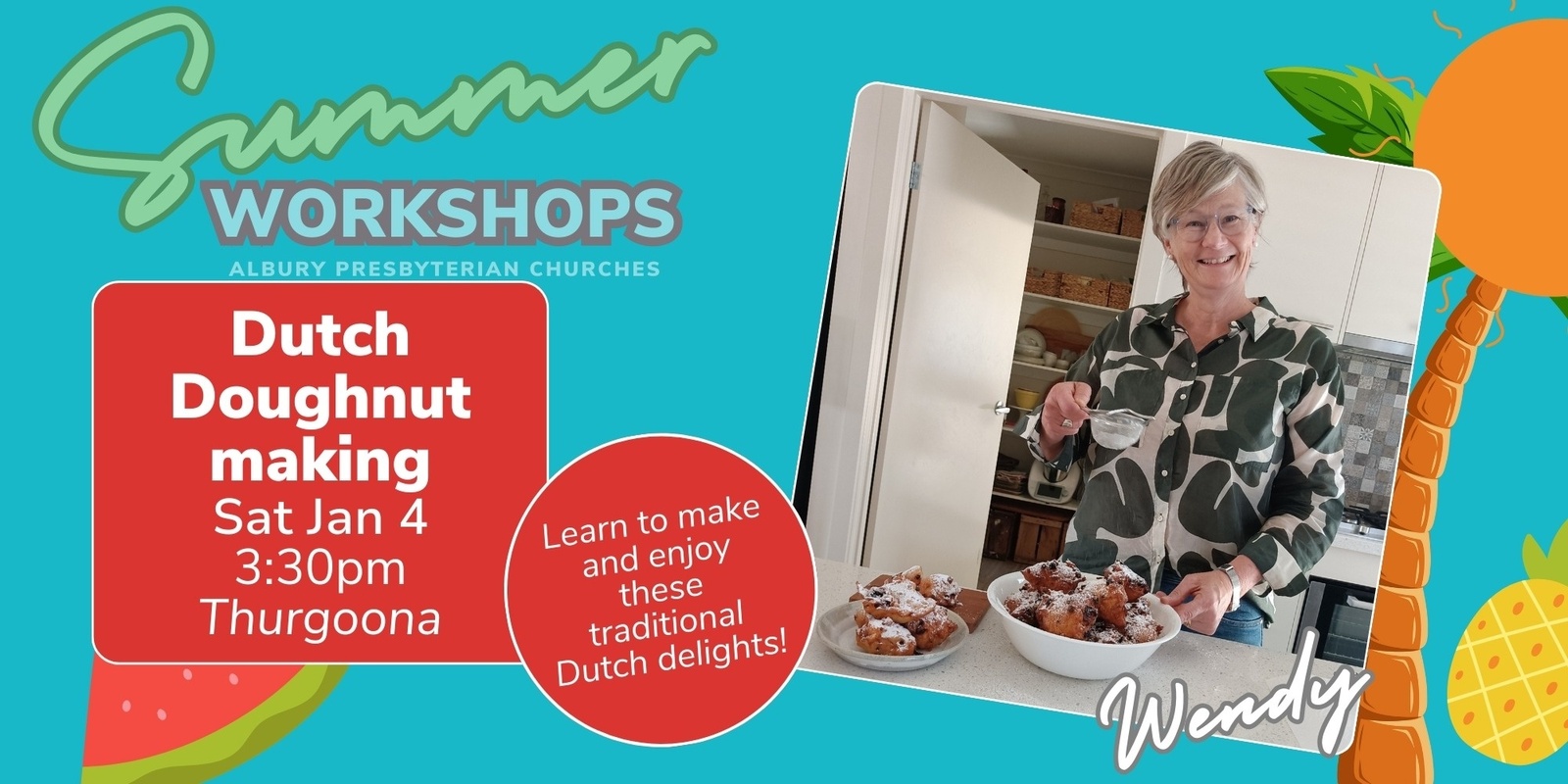 Banner image for Dutch Donut Making Workshop