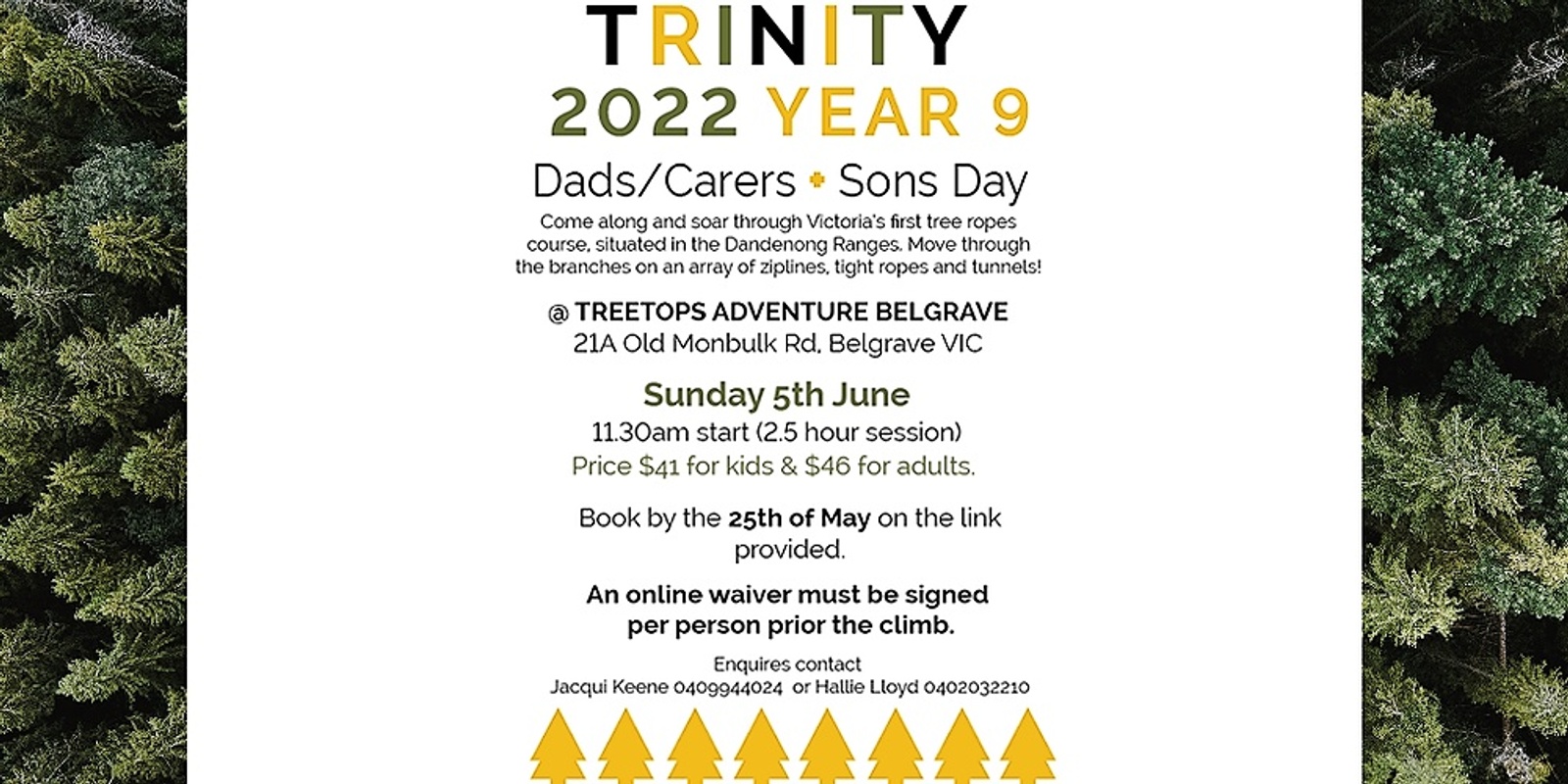 Banner image for Trinity 2022 Year 9 Dads/Carers & Sons Day