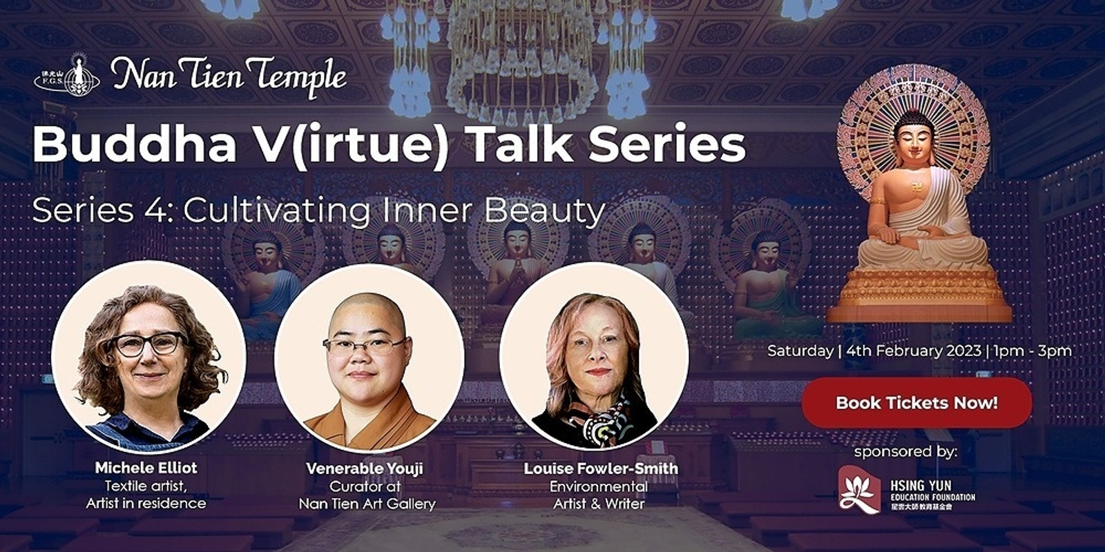 Banner image for  Buddha V(irtue) talk series: Cultivating Inner Beauty