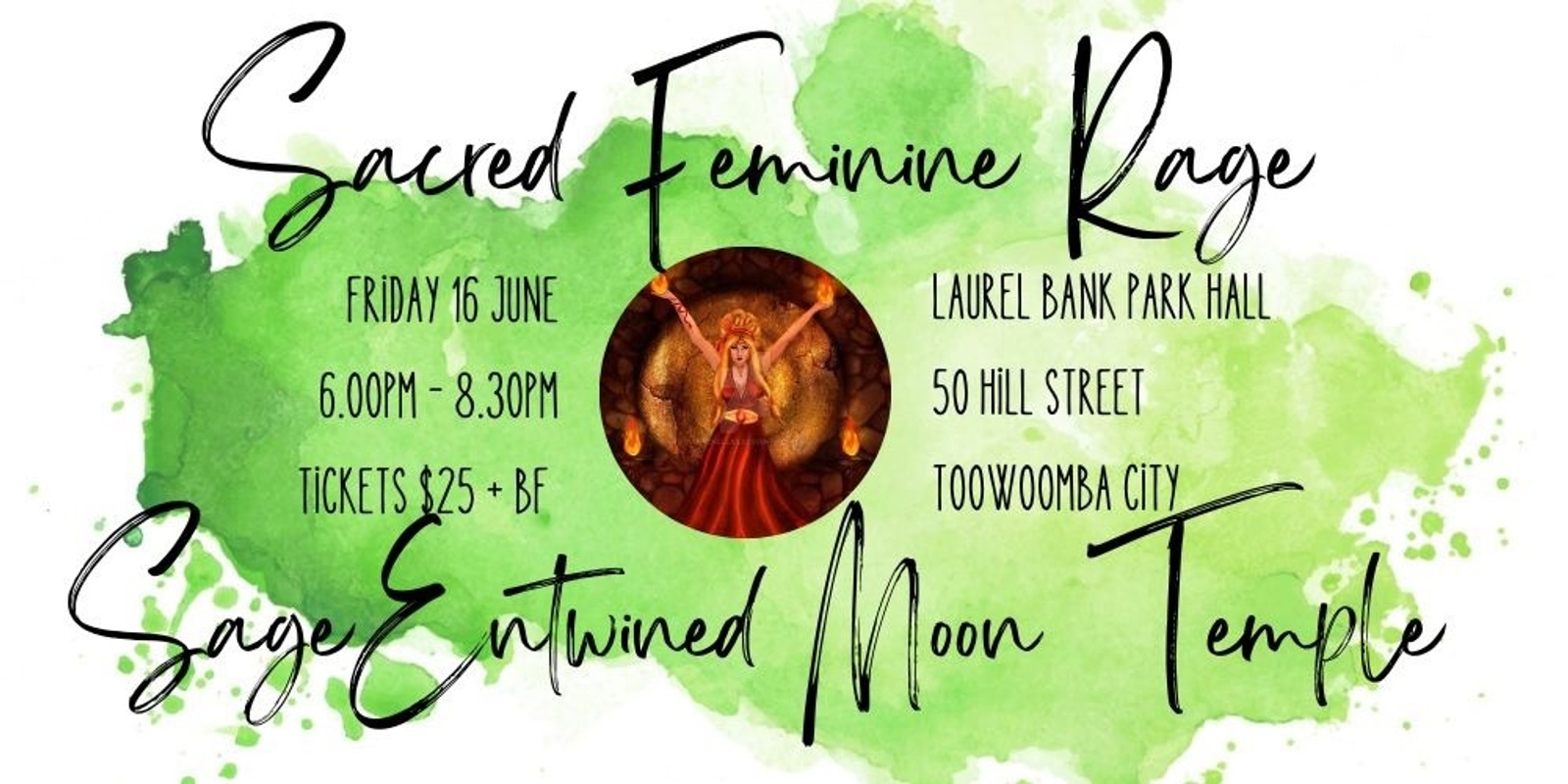 Banner image for Sage Entwined Moon Temple ~ June Dark Moon Circle ~ Sacred Feminine Rage