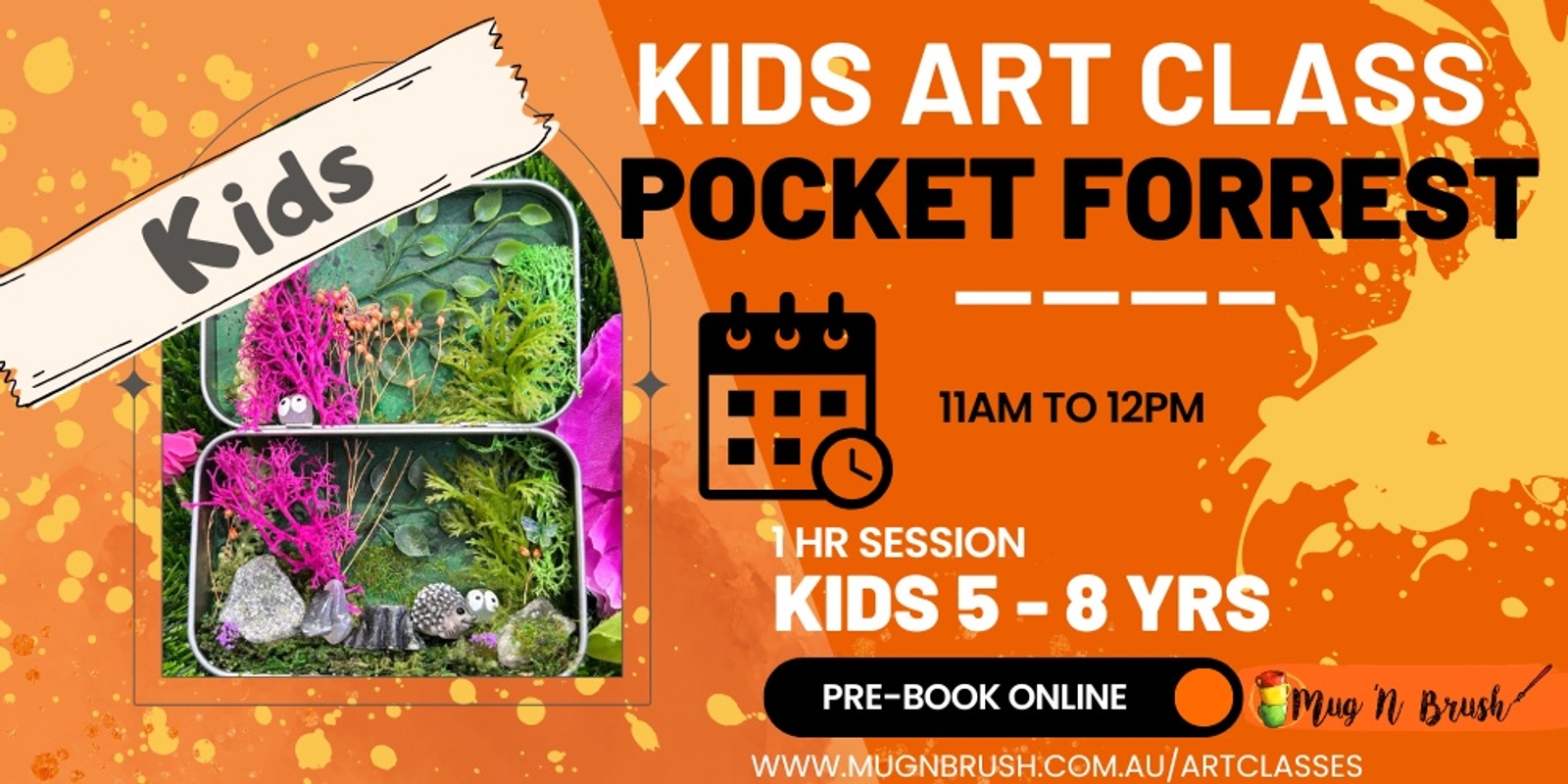 Banner image for Kids Holiday Session - Forrest in your pocket - 5-8 yrs