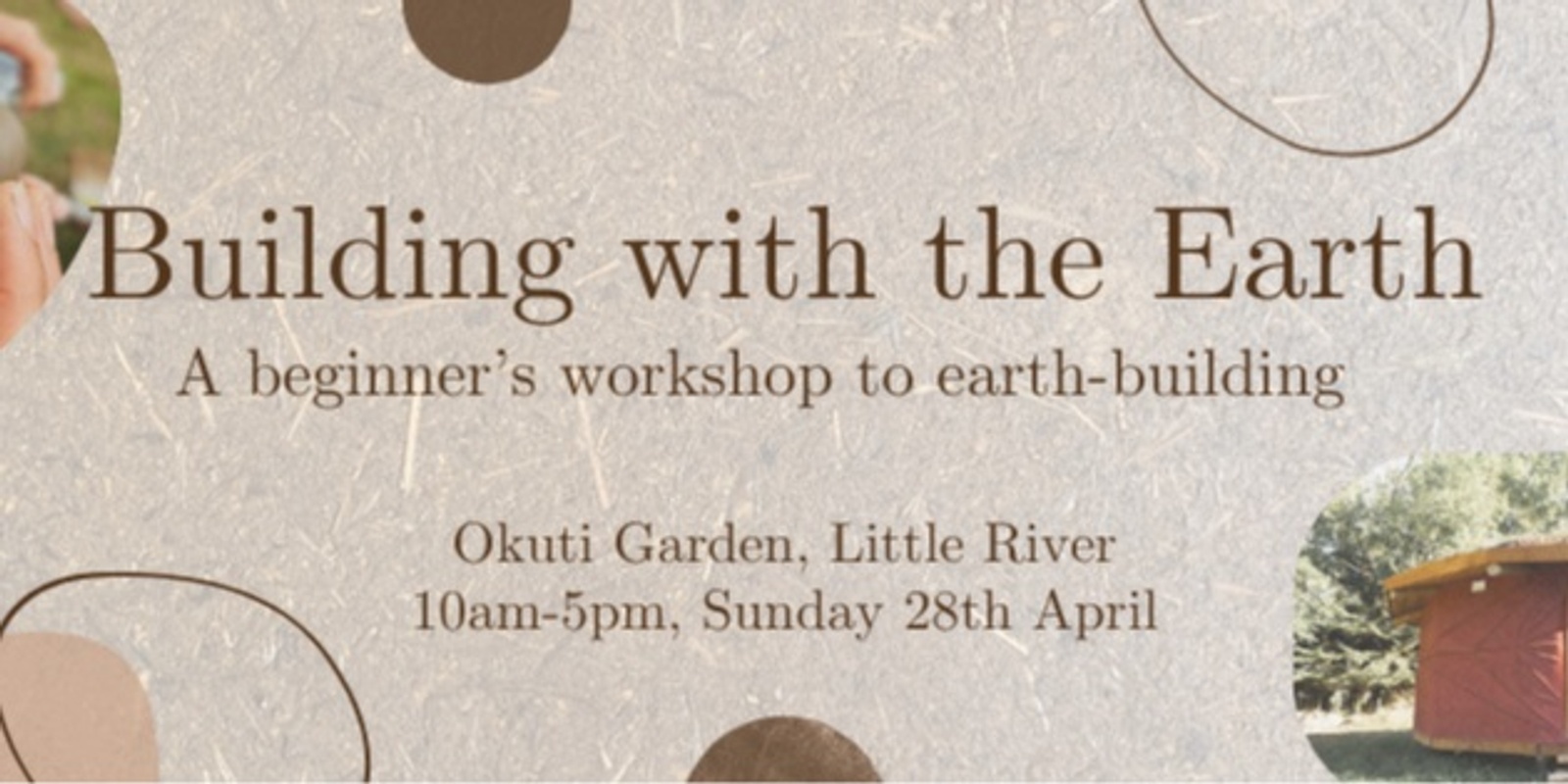 Banner image for Building with The Earth: A Beginner’s Workshop to Earth-Building