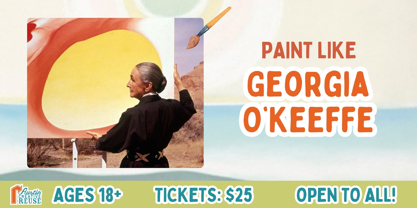 Banner image for Paint like Georgia O'Keeffe Workshop