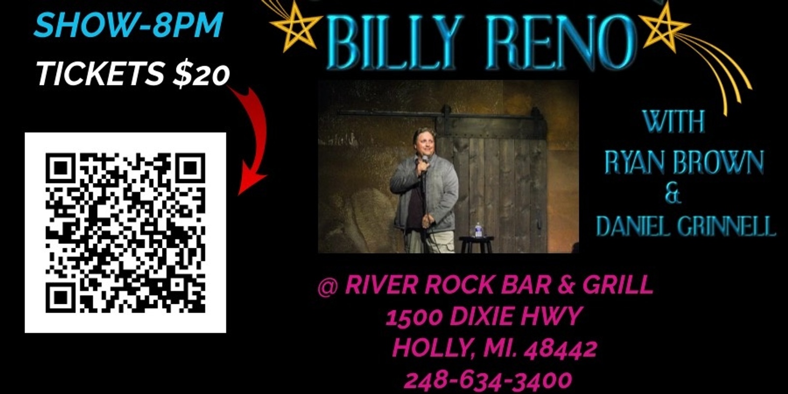 Banner image for Comedy Night @ River Rock Bar & Grill